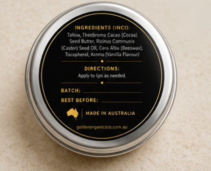 Aurum Lip Butter | Vanilla Tallow Lip Butter